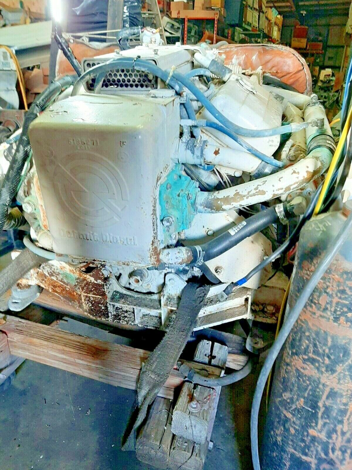 DETROIT 6V-53 DIESEL MARINE ENGINE " GREAT RUNNING TAKE-OUTS " BOBTAIL ( USED