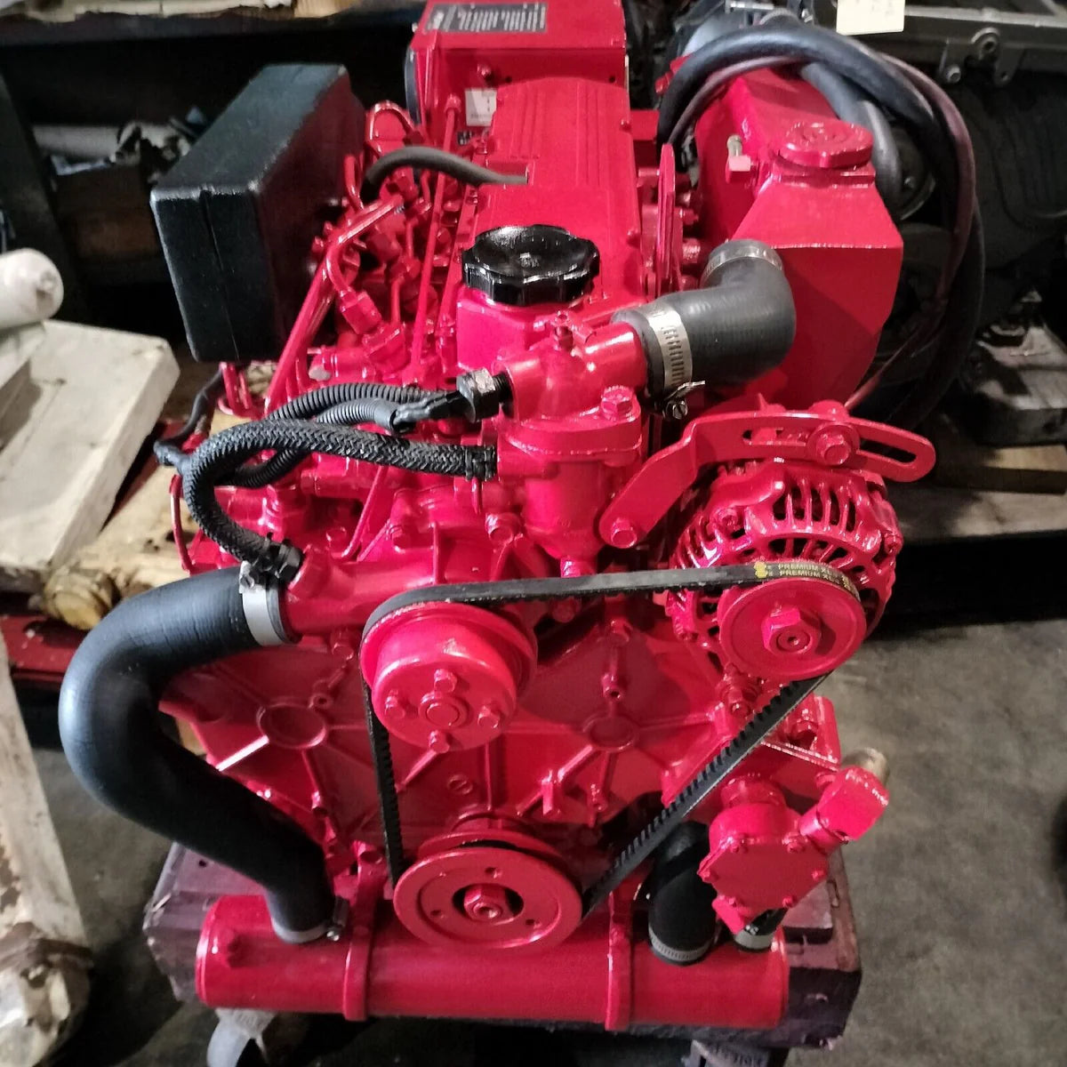 WESTERBEKE 12.5 -BTDB DIESEL 4 CYL. MARINE GENERATOR 12.5 KW USED 884 HOURS