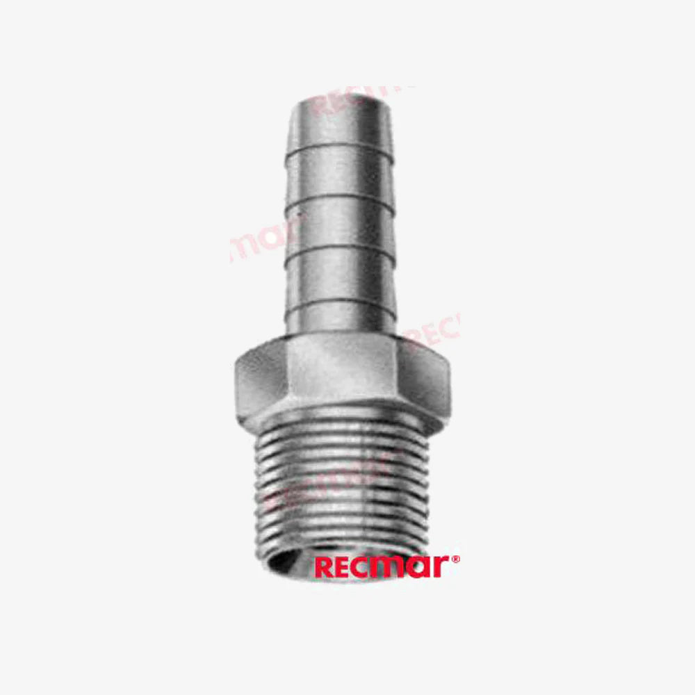Male Hose Barb REC22-00842 – 1/4" NPT Thread, 1/4" Tube – Recmar